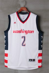 Maillot De Basket Washington Wizards John Wall 2 16-17 Season Tissus Sportif Fans Edition Blanc